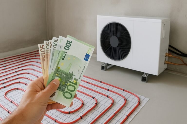 Combien coûte un chauffage au sol avec pompe à chaleur