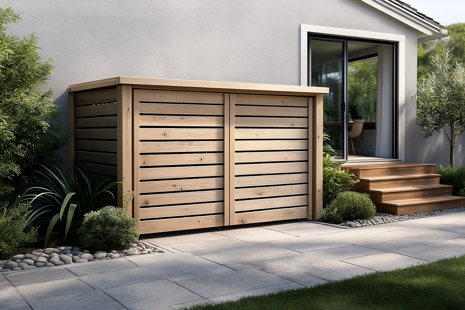 Comment cacher sa pompe à chaleur