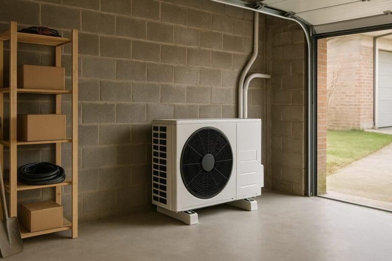 Peut-on mettre une pompe à chaleur dans un garage