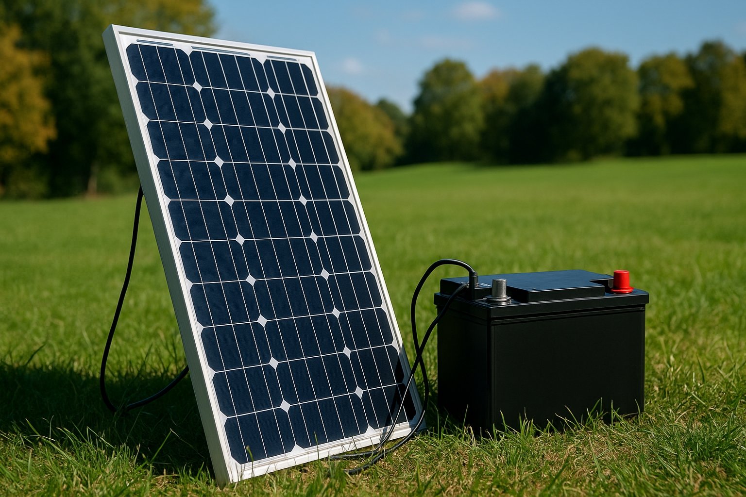 Quel panneau solaire pour recharger une batterie 12V 100Ah