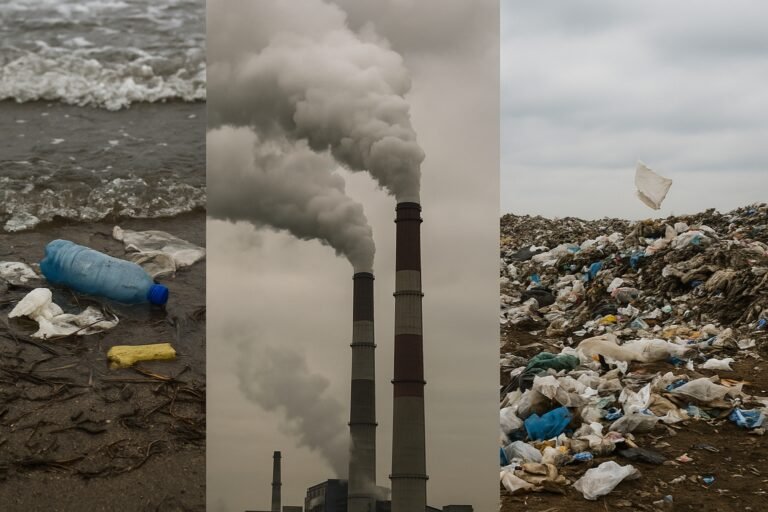 Quelles sont les 3 types de pollution