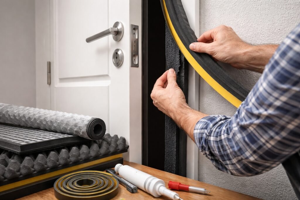 Comment isoler phoniquement une porte