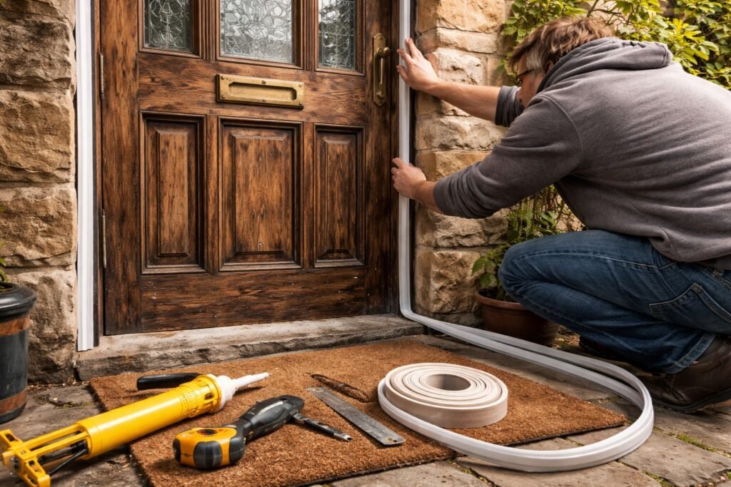 Comment isoler une vieille porte d'entrée en bois