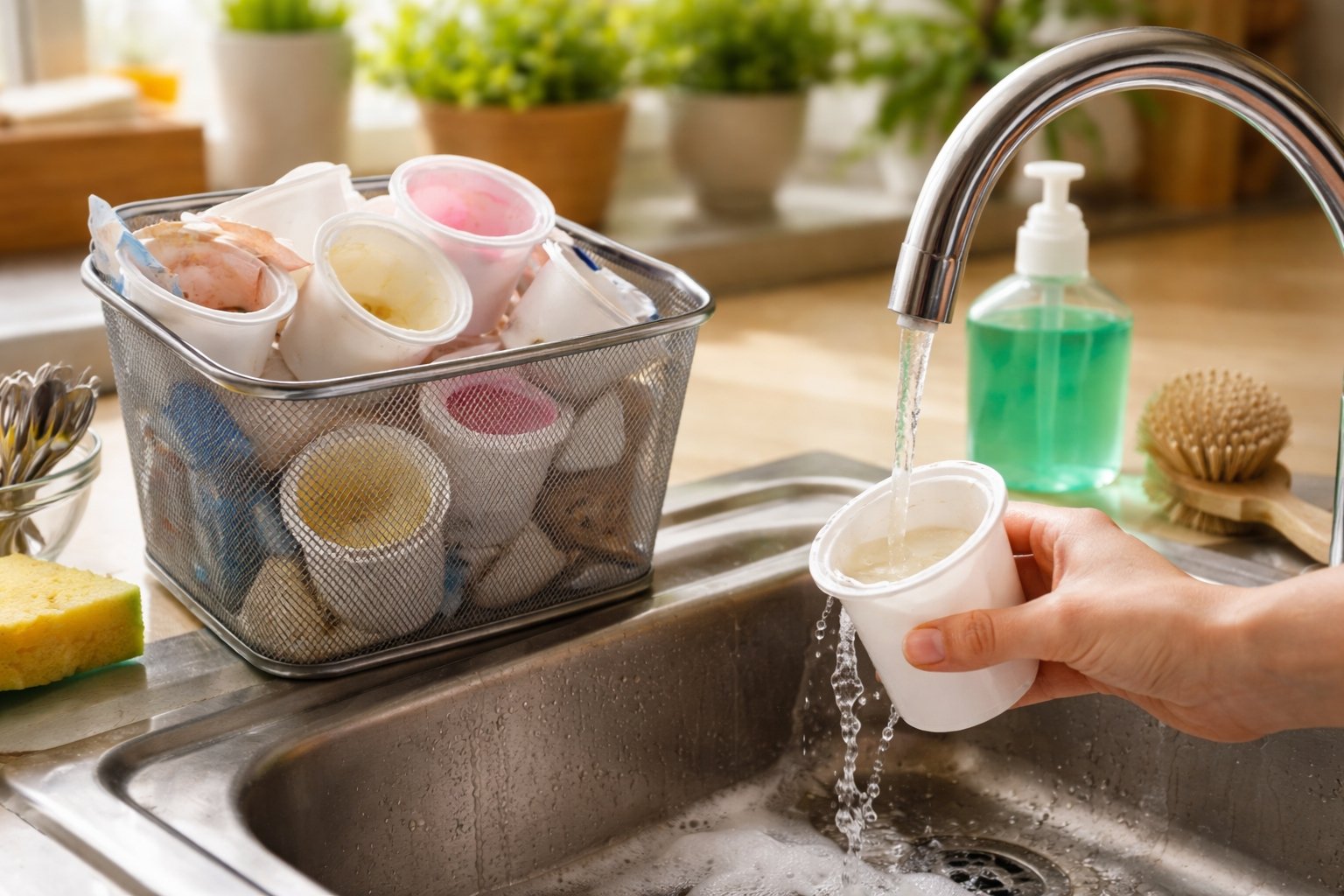 Faut-il laver les pots de yaourt avant recyclage