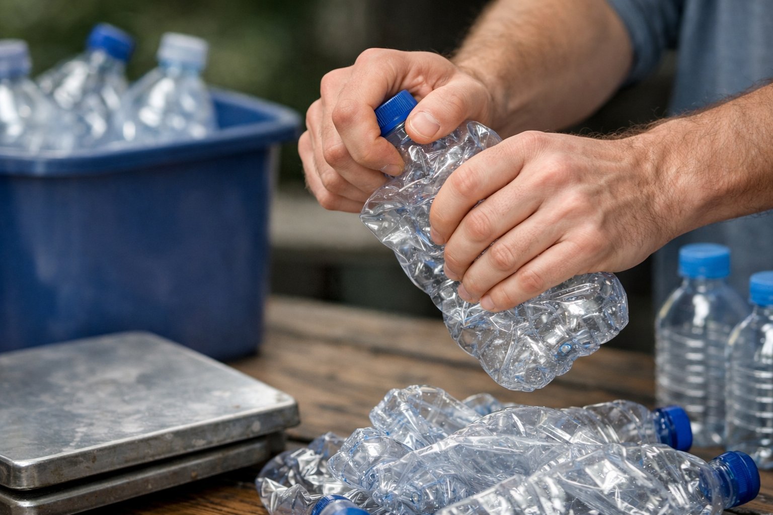 Peut-on écraser les bouteilles plastiques pour le recyclage