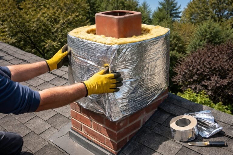 comment isoler un conduit de cheminée en brique