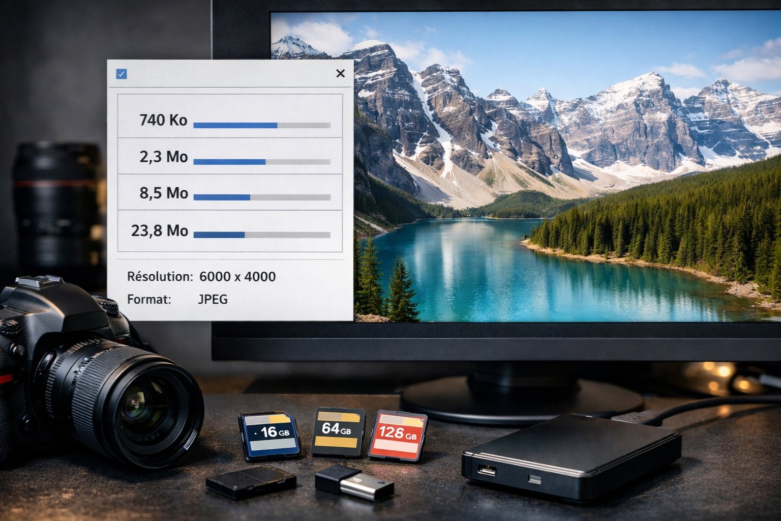 Simulation poids photo PCPourLesNuls.com