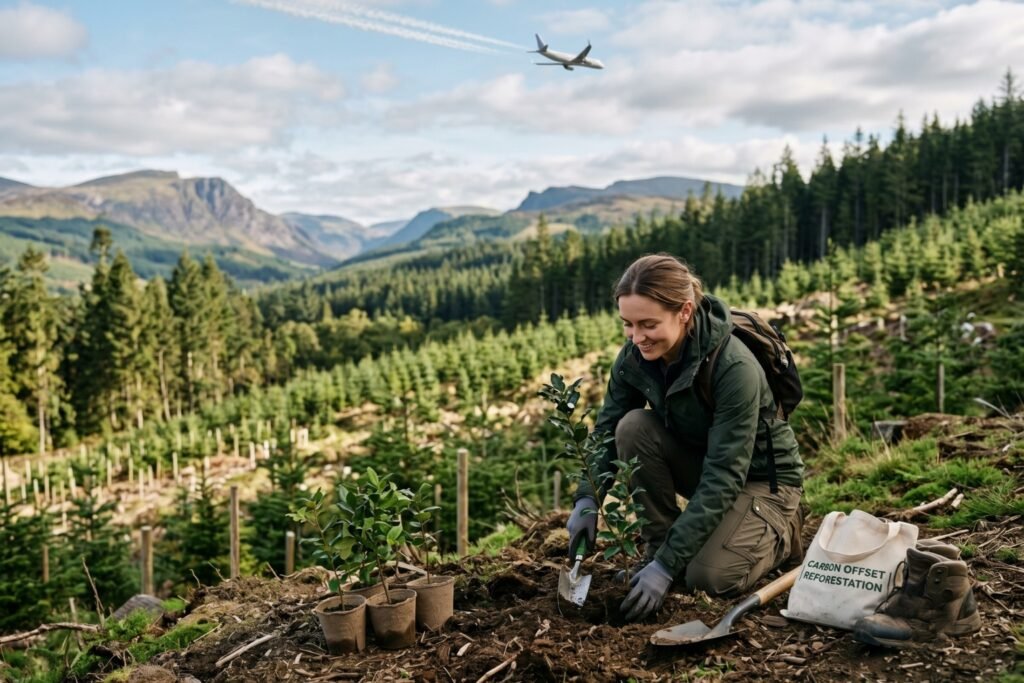 Comment compenser son empreinte carbone avion