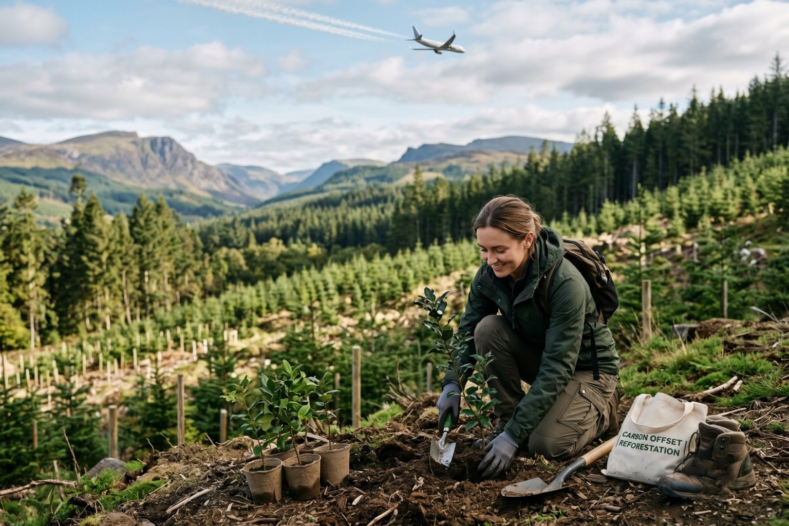 Comment compenser son empreinte carbone avion