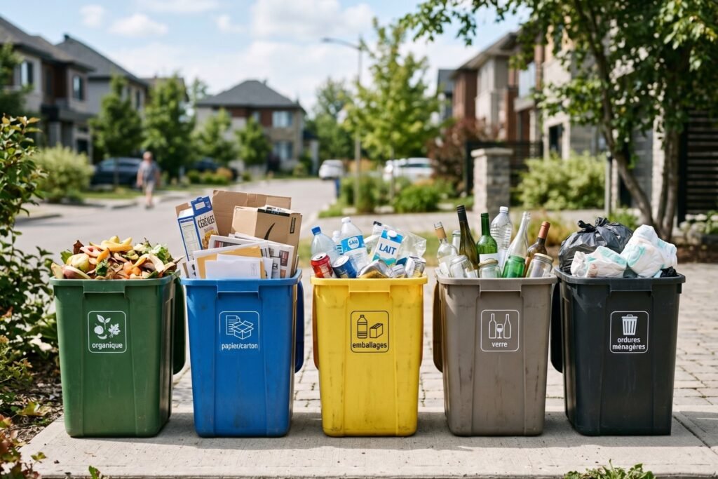 Les différents types de déchets