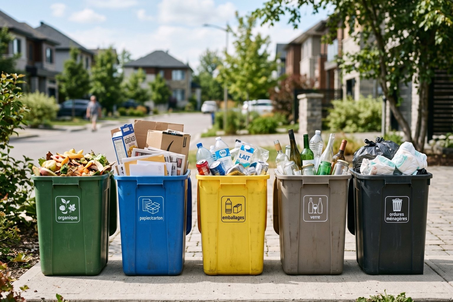 Les différents types de déchets