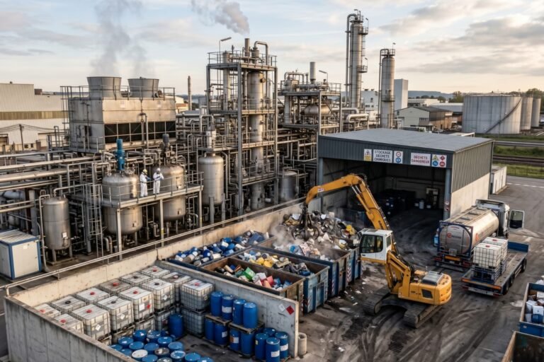 Quel est le premier secteur producteur de déchets chimiques en France