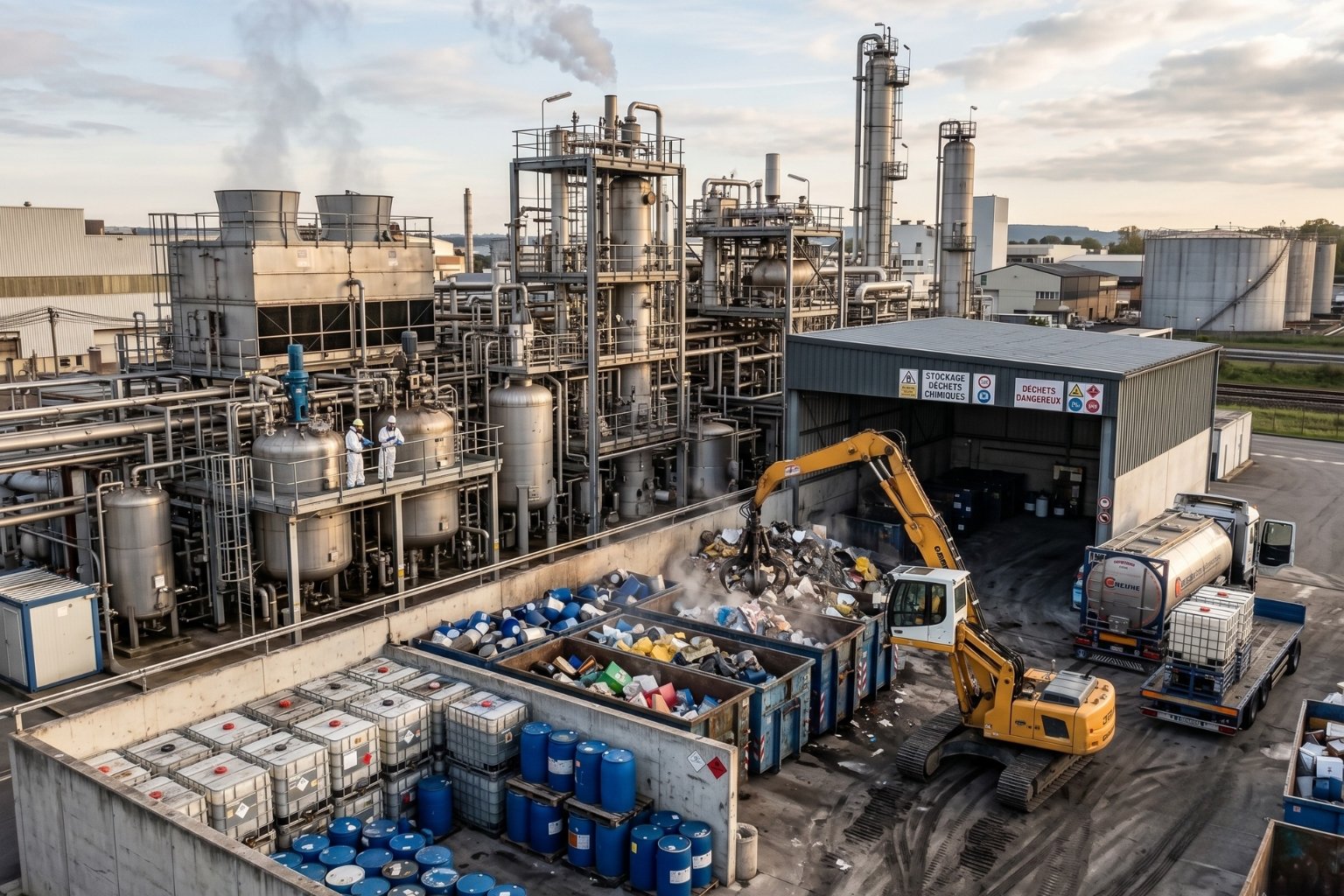 Quel est le premier secteur producteur de déchets chimiques en France