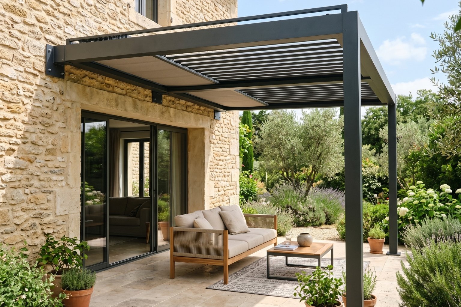 pergola adossée