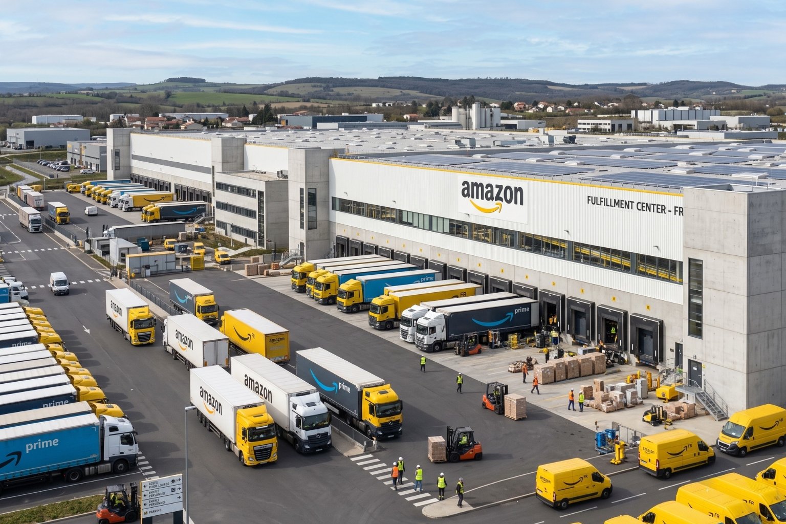 Combien Amazon compte-t-il d'entrepôts en France
