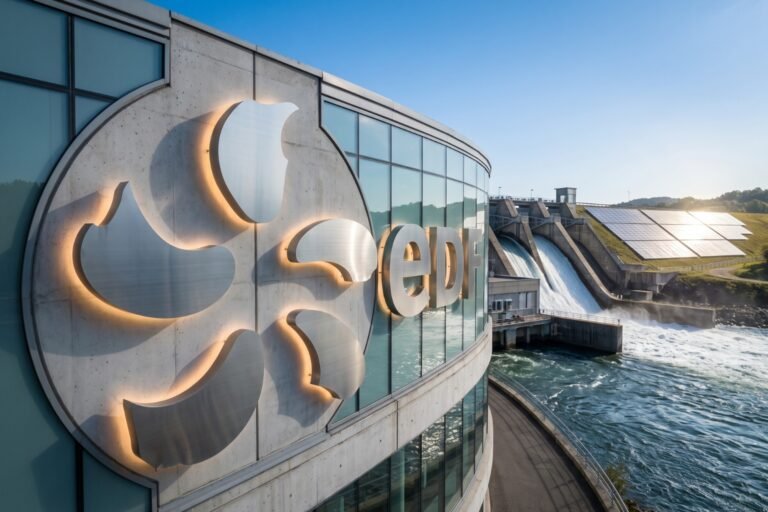 Que symbolise le logo emblématique d'EDF créé en 2005